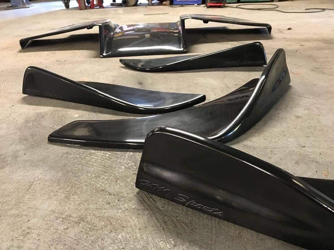 Universal Front Bumper Short Canards (Pair)